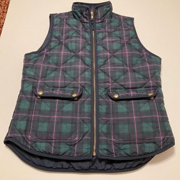 J Crew Factory Plaid Teddie Vest, Small. Heritage ralphlaurenchristmas preppy - Picture 6 of 14
